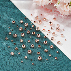 75 шт. 5 стиля латунные распорные бусины для стоек&nbsp;KK-LP0001-07RG