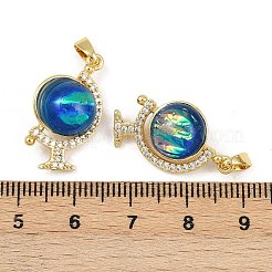 Латунные микро проложить кубического циркония подвески&nbsp;KK-F908-14G