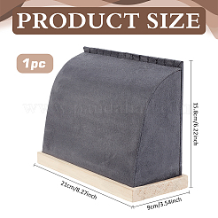 Деревянная наклонная стойка для хранения ожерелий&nbsp;NDIS-WH0001-16A