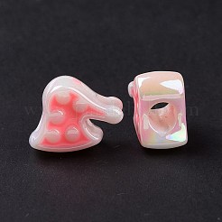 УФ-покрытие Радужные переливающиеся акриловые европейские бусины SACR-E009-38