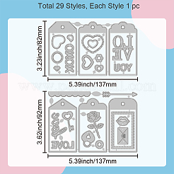 Трафареты для резки штампов из углеродистой стали на день святого валентина DIY-WH0309-1515