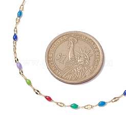 Ожерелья из эмалированной нержавеющей стали 304 NJEW-JN04788