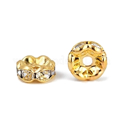 Латунные Ближний Восток горный хрусталь Spacer бисер RSB029NF-01G