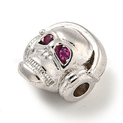 Латунные бусины циркония микро паве камелия ZIRC-P119-18P