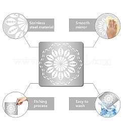 Трафареты для штампов из нержавеющей стали DIY-WH0238-014