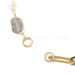 Изготовление браслета-цепочки из скрепок из нержавеющей стали 304 AJEW-JB01434-02