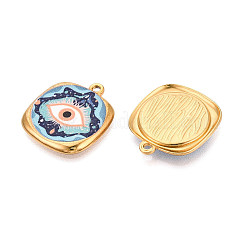 Подвески из нержавеющей стали 304 с печатью&nbsp;STAS-OY002-17G-02