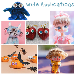 100шт. стеклянные кабошоны для глаз DIY-DC0002-68B