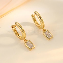 Простые квадратные серьги из циркония для женщин MV8061