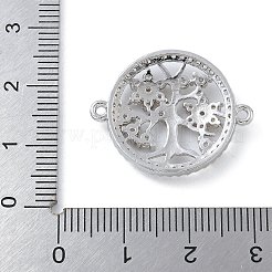 Стойка покрытие латунь прозрачный кубический цирконий плоский круглый с деревянное соединение подвески&nbsp;X-KK-A234-033P