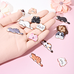 12шт 12 стиля подвески из сплава с эмалью&nbsp;ENAM-YW0004-70