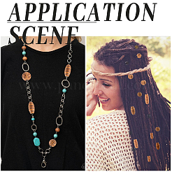 150 шт. 5 стиля акриловые бусины с имитацией дерева&nbsp;SACR-SC0001-38A