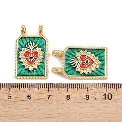 Латунь эмаль подвески&nbsp;KK-B157-28C-G