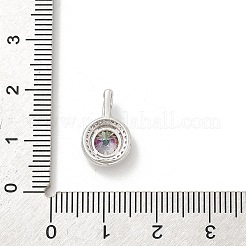 925 стерлингового серебра микро Pave прозрачные кубические циркониевые подвески STER-U008-02P-01