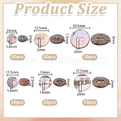 Пуговицы из натуральной ракушки пауа BUTT-GA0001-32