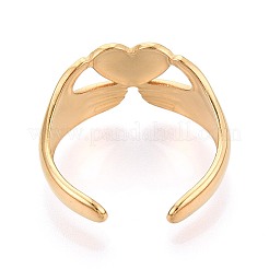 Регулируемые манжеты из нержавеющей стали 304 с ионным покрытием (IP) для женщин&nbsp;RJEW-N052-11G