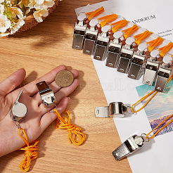 Свисток из нержавеющей стали с веревкой NJEW-CN0001-11A