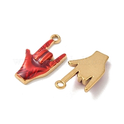 Подвески из нержавеющей стали 304 с эмалью&nbsp;STAS-I351-13G