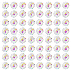 Стеклянные бусины с цветным покрытием ab&nbsp;EGLA-TA0013-01A