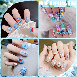 3 шт. 3 стиля пластиковых рельефных наклеек для дизайна ногтей с изображением морских животных&nbsp;MRMJ-CP0001-42A