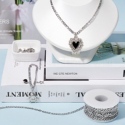 Цепи Figaro из нержавеющей стали 304&nbsp;FIND-SC0012-50B-P