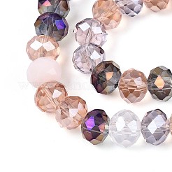 Стеклянные бусины с гальваническим покрытием &nbsp;EGLA-N022-02A-A02