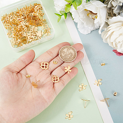 80 шт. 4 шт. фурнитура для сережек-гвоздиков из нержавеющей стали 201&nbsp;EJEW-BBC0001-06