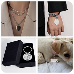 32 шт. 8 стиля 201 нержавеющая сталь штампованные пустые бирки подвески STAS-CW0001-10