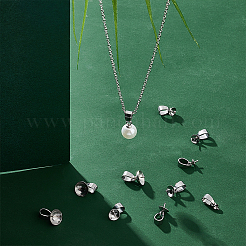 40 шт. 5 стиля 304 нержавеющая сталь чашечка жемчужные штифты кулоны булавки STAS-UN0055-01