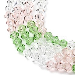 Прозрачный градиент цвета стеклянные бусины пряди GLAA-F131-01B-06