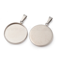 Оправы для подвесок из нержавеющей стали 304 в виде кабошонов STAS-I328-01G-P