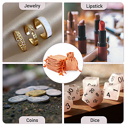 20 шт. прямоугольные мешочки из полиэстера с имитацией мешковины&nbsp;ABAG-TA0001-96B