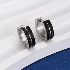 Серьги-кольца из нержавеющей стали 304&nbsp;EJEW-D331-03PB