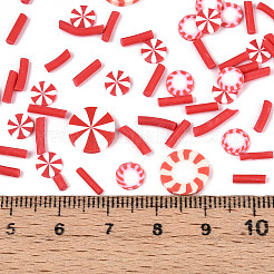 Рождественские кабошоны из полимерной глины ручной работы CLAY-N013-03