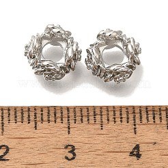 Латунные микро проложить кубического циркония бусы KK-Q001-18P