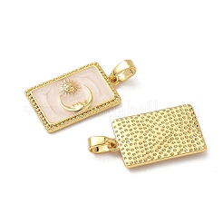 Латунь эмаль подвески&nbsp;KK-P334-10G-02