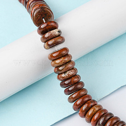 Натуральная красная радуга бусины из яшмы G-F743-06A