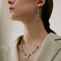 Натуральный хризоколлу драгоценный камень бисер пряди&nbsp;G-OC0001-12