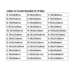 Число и письмо дизайн DIY силиконовые Молды AJEW-P042-03