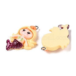 Подвески из непрозрачной смолы RESI-D055-036P