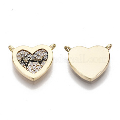 Латунные микропаве прозрачные кубические циркониевые подвески&nbsp;LS-KK-S356-073-NF