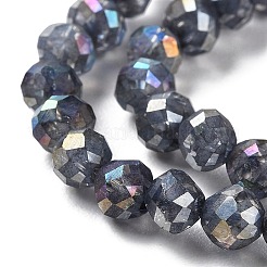 Прозрачные стеклянные бусины гальваническим пряди&nbsp;EGLA-F160-02A