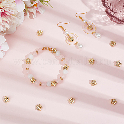 50 шт. латунные бусины с покрытием стойки KK-BBC0015-76