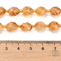 Природный цитрин бисер нитей G-L634-V01-7x10mm