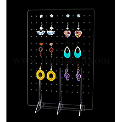 Прозрачные акриловые подставки для сережек с наклоном назад EDIS-WH0029-94