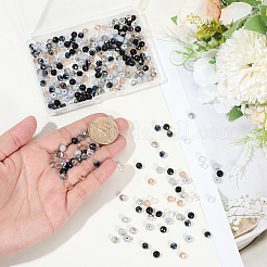 360шт 6 цвета гальванические стеклянные бусины&nbsp;EGLA-SC0001-58