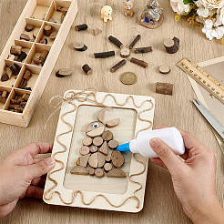 Наборы для самостоятельного изготовления поделок из древесной щепы для детей&nbsp;DIY-WH0816-016