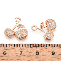 Латунные микро проложить кубического циркония подвески&nbsp;KK-T074-73KCG