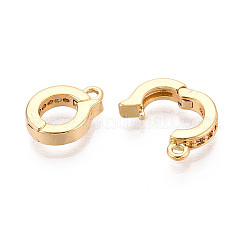 Проложить латунный прозрачный кубический цирконий над застежками KK-T077-05G