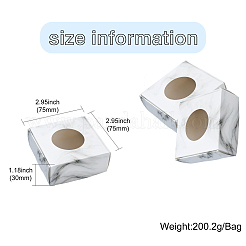 1 прямоугольный безель из смолы с открытой задней панелью&nbsp;DIY-CJ0002-31